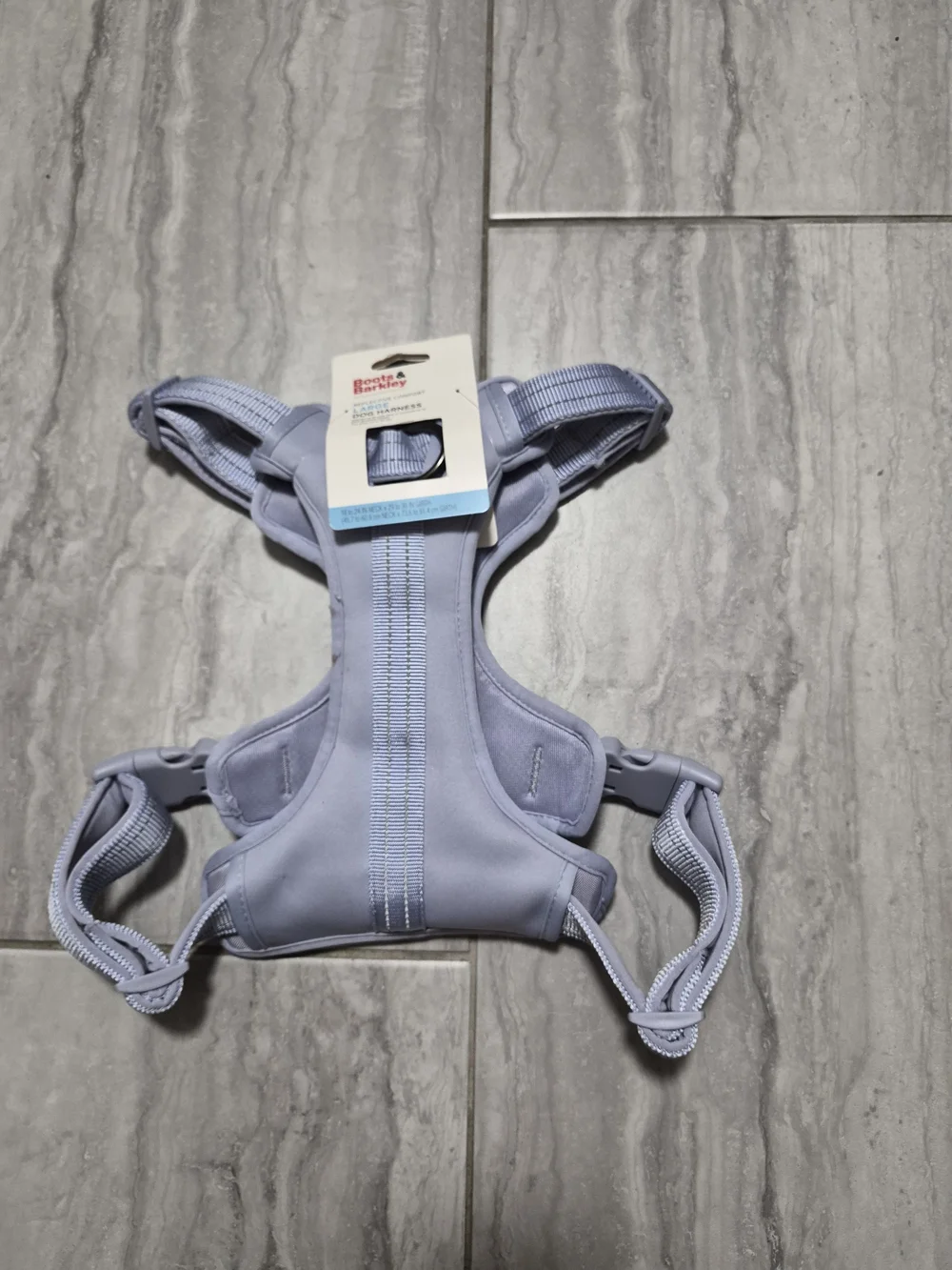Boots & Barkley Adjustable, Reflective Dog Harness Lilac SZ L